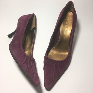 Enzo Angioloini Purple Suede Heel Pumps